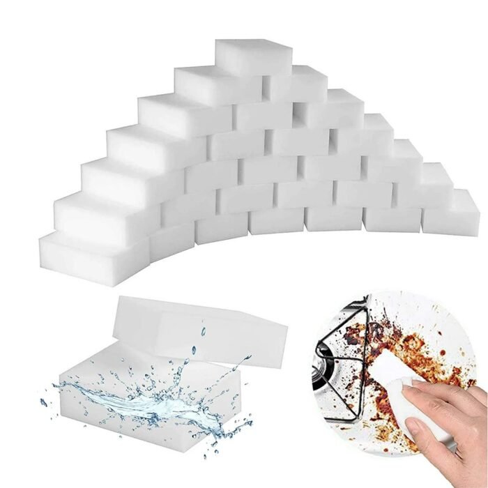 Melamine Cleaning Sponge, Magic Eraser For Cleaning, Pack 100 Pcs - imagine 1